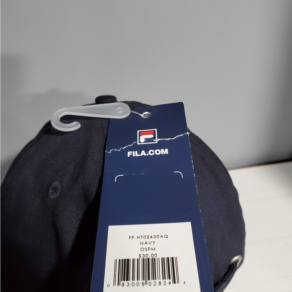 Fila Unisex Navy Blue Adjustable Baseball Hat - Picture 6 of 6
